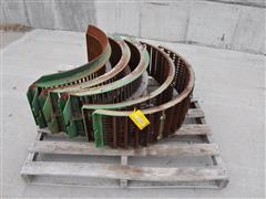 (3) John Deere Round Bar Concaves And (2) Separator Finger Grates 