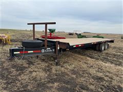 2008 Circle D 30' T/A Deckover Flatbed Trailer 