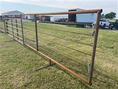 24' Free Standing Gate w/ 12' Swing Gate 
