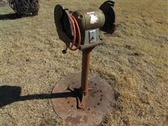 Dual Wheel Grinder On Pedestal 