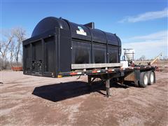 1984 96"x30' T/A Flatbed Trailer W/3250 Gallon Tank 