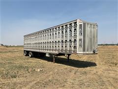 1999 Barrett 53' T/A Straight Deck Livestock Trailer 