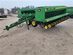 John Deere 455 25' 2-Section Grain Drill W/Small Grass Seed Attachment 