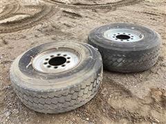 Dunlop & Sumitomo 425/65R22.5 Truck Tires And Rims 