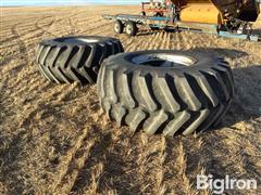 Firestone 30.5-32 Tires & Rims For Case IH Combine 