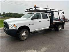 2015 Ram 3500 Heavy Duty 4x4 Crew Cab Flatbed Truck 