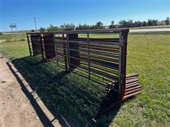 Linn Post & Pipe Freestanding Panels w/ A 10' Gate 