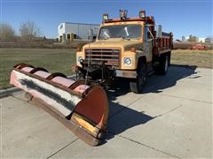 1989 International 1954 S-Series S/A Dump Truck W/Snowplow 