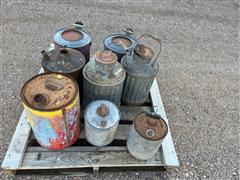 Antique Fuel Cans 