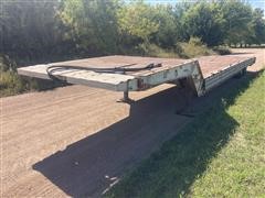 1984 Muv-All Heavy Duty T/A Fixed Neck Lowboy W/Hyd Tail Section & Winch 