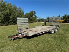 2013 Zimmerman 20' T/A Flatbed Trailer 