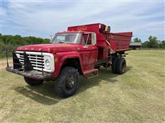 1973 Ford F600 S/A Feed Mixer Truck W/Kelly Ryan Box 