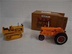 Caterpillar Crawler And Minneapolis-Moline Toy Tractor 