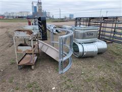 Water Tanks, Round Bale Feeder And Other Items 