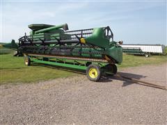 1998 John Deere 925 Bean Head & Cart 