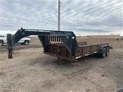 1998 Performance Trailer By Parker 24' 5th Wheel T/A Flatbed Trailer 