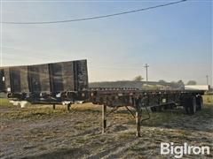 1989 Transcraft T/A Spread Axle Flatbed Trailer 