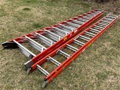 Werner 14’ Fiberglass Step Ladder & Keller 28’ Extension Ladder 