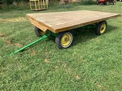 12’ Wooden Bed Flatbed Trailer 