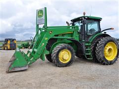 2013 John Deere 7230R MFWD Tractor W/Loader 