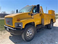 2006 GMC C7500 2WD Service Truck W/Auto Crane 