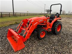 2018 Kubota L3901D MFWD Compact Utility Tractor W/Loader 