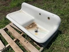 Antique Cast Iron Sink 