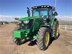 2021 John Deere 6155R MFWD Tractor 