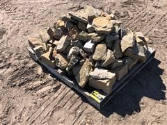 Pallet Of Decorative Landscaping Rocks 