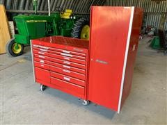 Snap-On 15 Drawer Rolling Tool Chest W/Side Compartment 