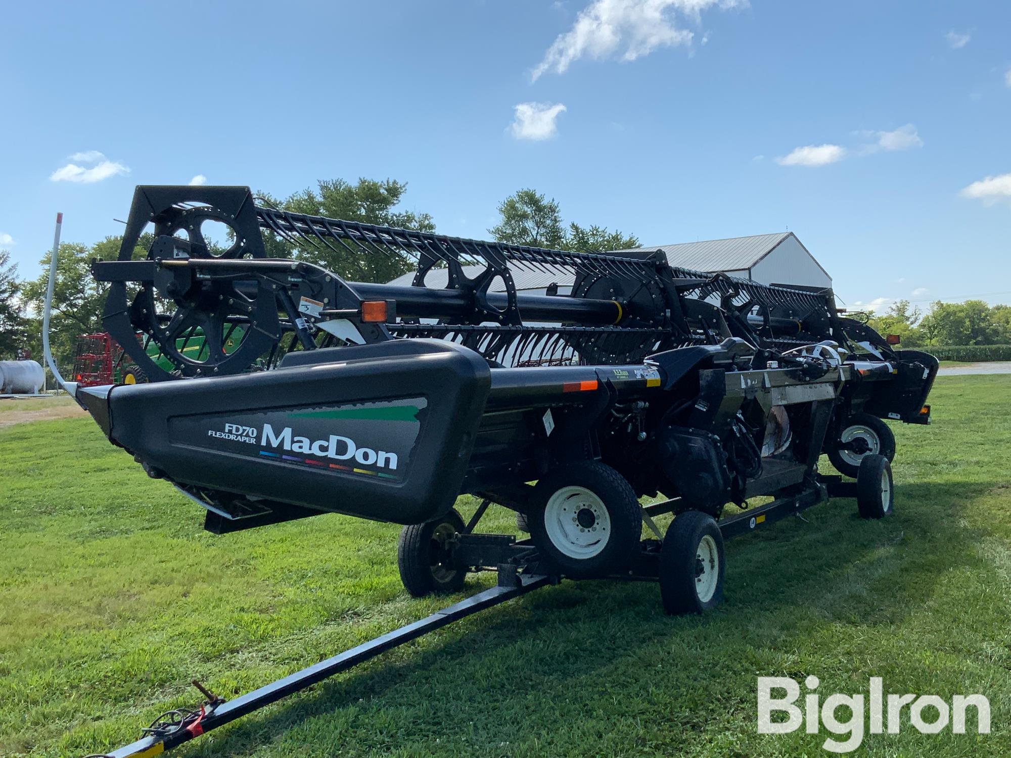 2010 MacDon FD70 35' Flex Draper Header W/Header Trailer 