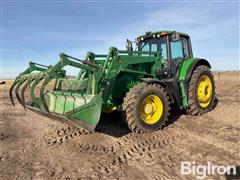 John Deere 6150M MFWD Tractor W/Loader Grapple 