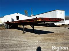 1973 Hobbs 45' T/A Flatbed Trailer W/5' Hay Extension 