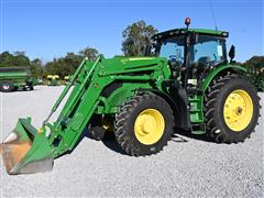 2019 John Deere 6175R MFWD Tractor W/Loader 