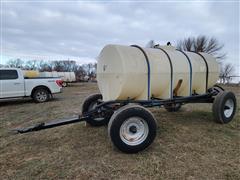 1500-Gallon Poly Nurse Tank Trailer On Demco Running Gear 