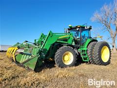 2008 John Deere 8330 MFWD Tractor W/Grapple Loader 