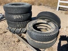 Assorted Spare Truck Tires 