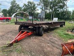 Utility S/A Flatbed Hay Trailer W/Dolly 