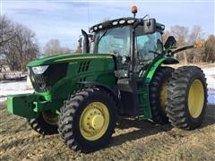 2014 John Deere 6140R MFWD Tractor 