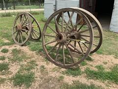 Wooden Wagon Wheels 