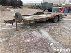 1995 M&S T/A Bumper Hitch Flatbed Trailer 