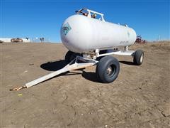 1000 Gallon Anhydrous Ammonia Tank & Trailer 