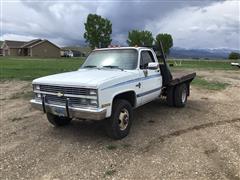 1983 Chevrolet K30 4x4 Flatbed Dually Pickup 