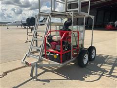 Hotsy 1075BE Power Washer W/Deicing Tower On T/A Trailer 