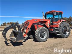 1995 Case IH 7230 MFWD Tractor W/Great Bend Grapple Loader 