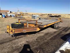 1987 CZ CZ12KT T/A Deckover Flatbed Trailer 