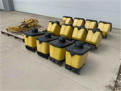 John Deere Insecticide Boxes W/Mounting Brackets 