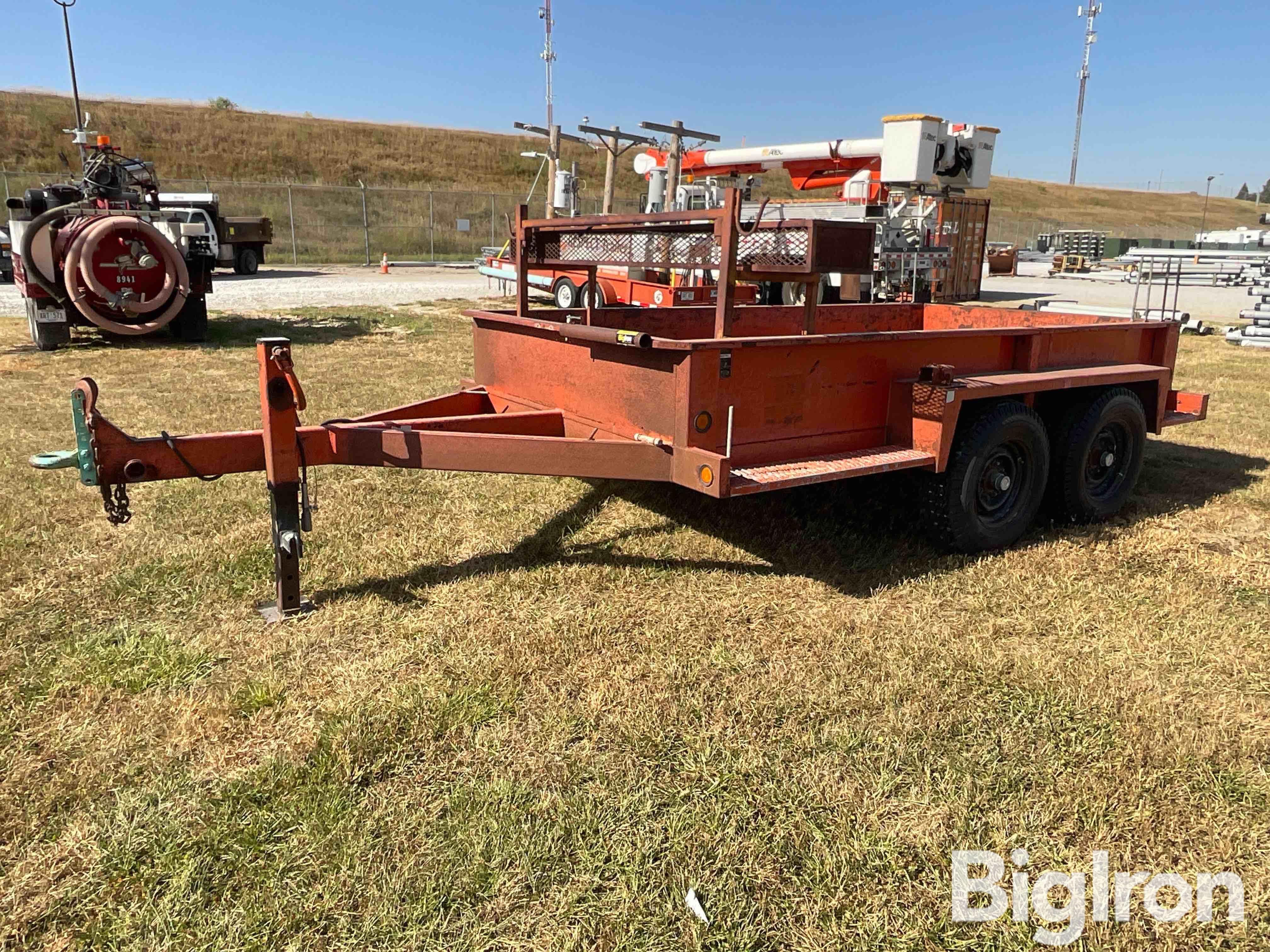 1993 Rice 6' X 12' T/A Framing Trailer 