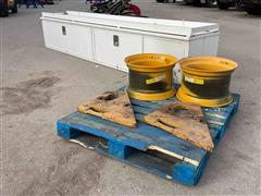 Steel Truck Toolbox, John Deere Rims & Counterweights 