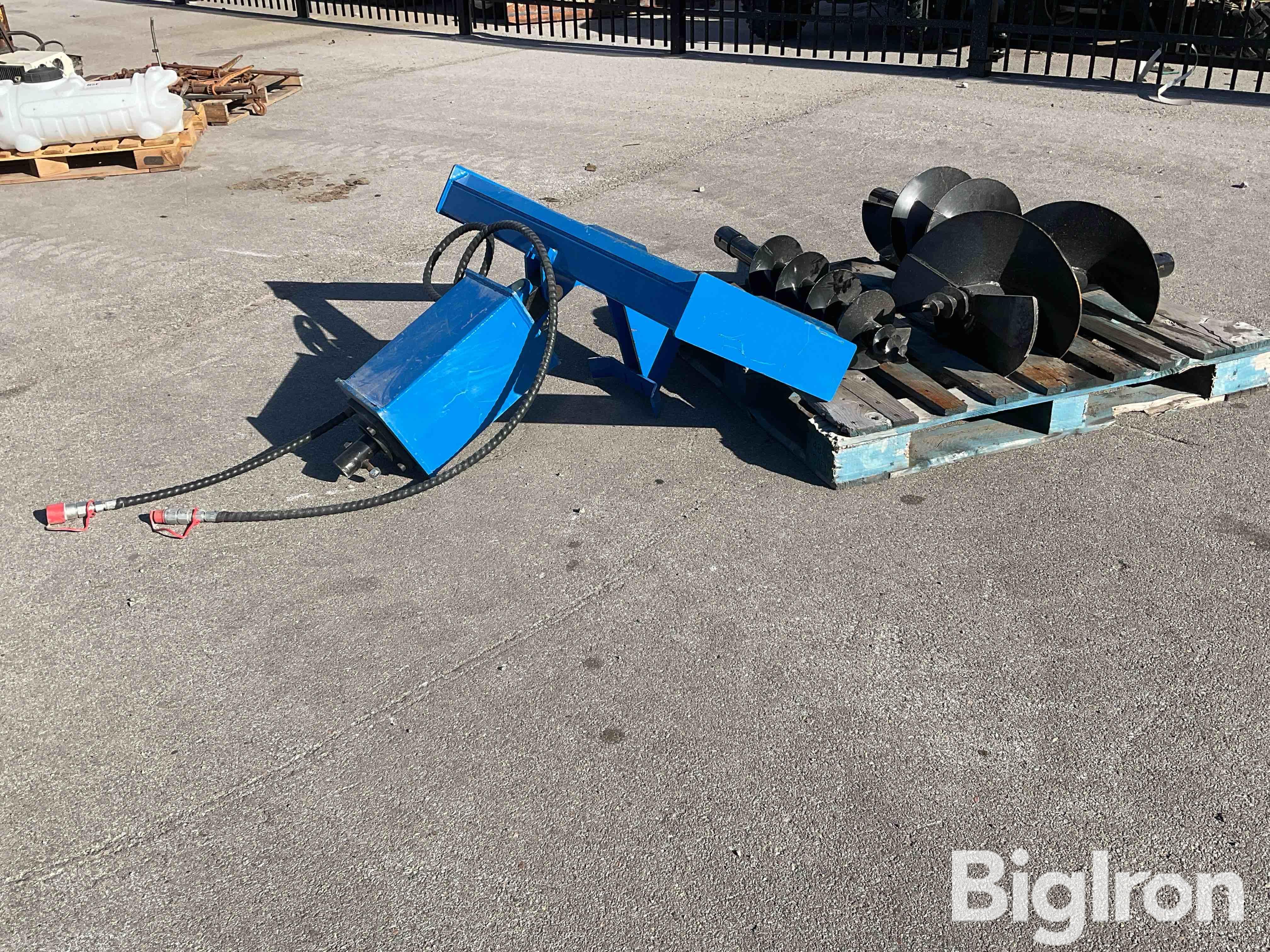 Skid Steer Post Hole Digger W/Augers 